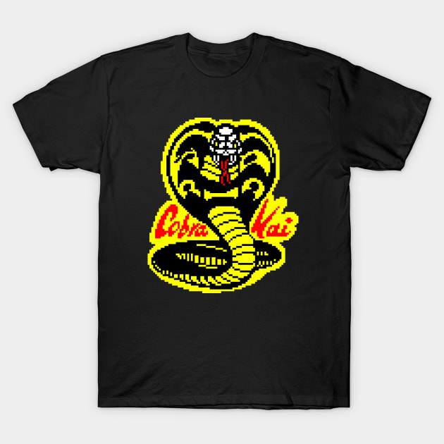 Cobra Kai pixel art logo T-Shirt by PXLFLX